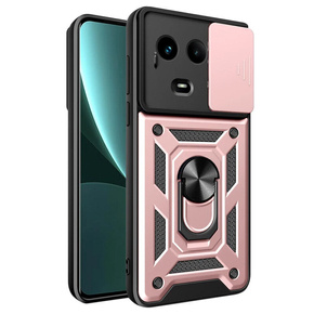 Брониран калъф за Realme 11 5G, CamShield Slide, розов rose gold