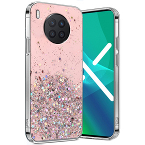 Калъфи за Huawei Nova 8i, Glittery, розов