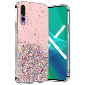 Калъфи за Huawei P20 Pro, Glittery, розов