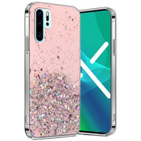 Калъфи за Huawei P30 Pro, Glittery, розов