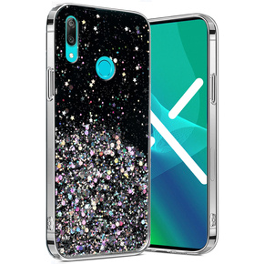 Калъфи за Huawei Y6 2019 / Honor 8A, Glittery, черен