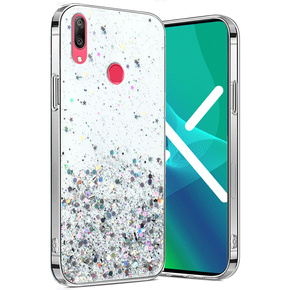 Калъфи за Huawei Y7 2019, Glittery, прозрачен