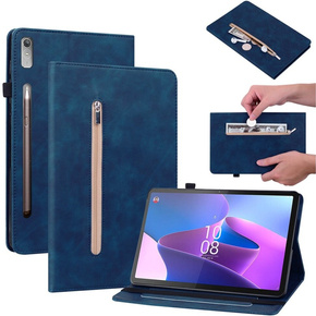 Калъфи за Lenovo Tab P11 Pro Gen 2, Wallet Pen Slot, син