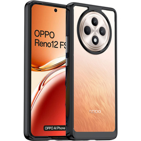 Калъфи за Oppo Reno 12FS / 12F, Fusion Hybrid, прозрачен / черен