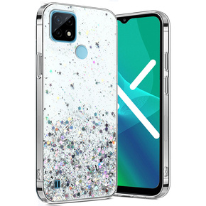 Калъфи за Realme C21, Glittery, прозрачен