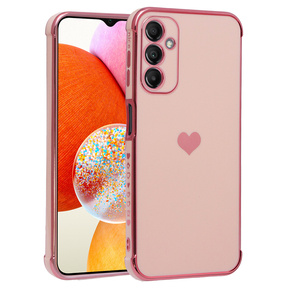 Калъфи за Samsung Galaxy A14 4G/5G, Electro heart, розов rose gold