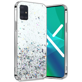 Калъфи за Samsung Galaxy A51 4G, Glittery, прозрачен