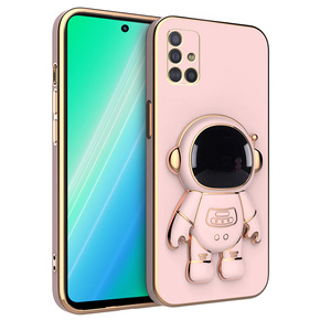 Калъфи за Samsung Galaxy A71, Astronaut, розов rose gold