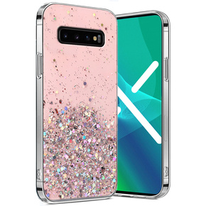 Калъфи за Samsung Galaxy S10 5G, Glittery, розов