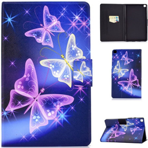 Калъфи за Samsung Galaxy Tab A7 10.4 2020 T500 T505, butterflies, лилав