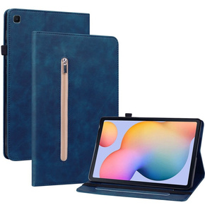 Калъфи за Samsung Galaxy Tab S6 Lite, Wallet Pen Slot, син