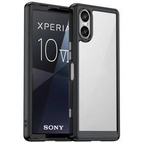 Калъфи за Sony Xperia 10 VI, Fusion Hybrid, прозрачен / черен