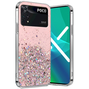 Калъфи за Xiaomi Poco M4 Pro 4G, Glittery, розов