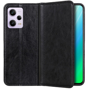 Калъфи за Xiaomi Redmi Note 12 Pro+ 5G, Wallet Litchi Leather, черен