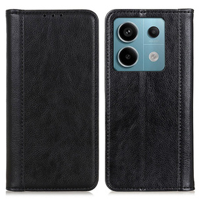 Калъфи за Xiaomi Redmi Note 13 Pro 5G, Wallet Litchi Leather, черен