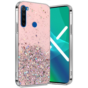 Калъфи за Xiaomi Redmi Note 8T, Glittery, розов