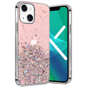 Калъфи за iPhone 13, Glittery, розов