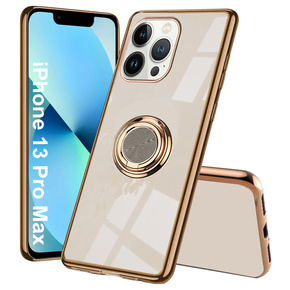 Калъфи за iPhone 13 Pro Max, Electro Ring, златен