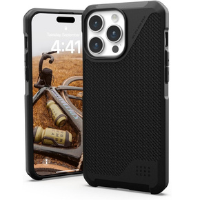 Калъфи Urban Armor Gear за iPhone 15 Pro Max, Metropolis LT MagSafe Kevlar, черен