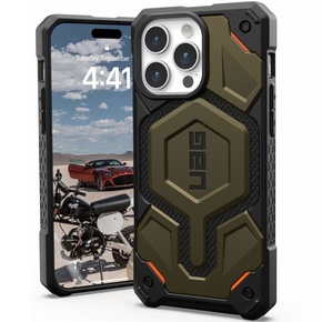 Калъфи Urban Armor Gear за iPhone 15 Pro Max, Monarch Pro Kevlar MagSafe, зелен