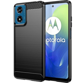 Калъфът за Motorola Moto G24 / G24 Power / G04, Carbon, черен