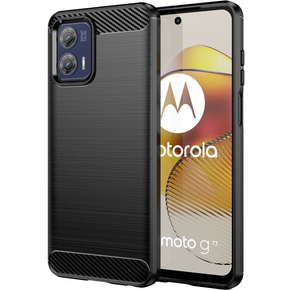 Калъфът за Motorola Moto G73 5G, Carbon, черен