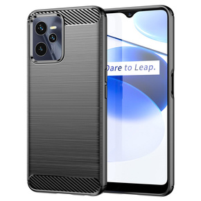 Калъфът за Realme C35, Carbon, черен