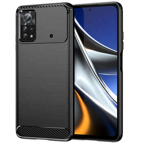 Калъфът за Xiaomi Poco M4 Pro 4G, Carbon, черен