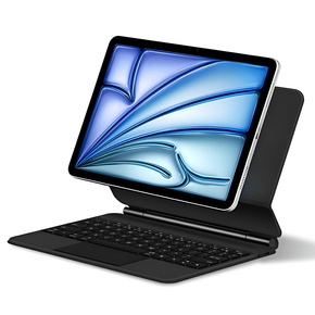 Калъф за клавиатура за iPad Air 11" 2024, Magnetic Keyboard Touchpad, черен