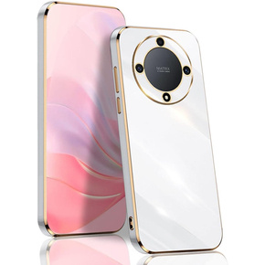 Калъф за Honor Magic 6 Lite 5G, Glamour CamShield, бял