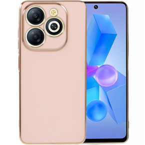 Калъф за Infinix Hot 40i, Glamour CamShield, розов rose gold