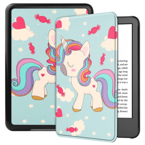 Калъф за Kindle 11, Smartcase, unicorn