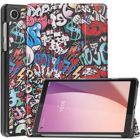 Калъф за Lenovo Tab M8 Gen 4 TB-300FU, Smartcase, graffiti