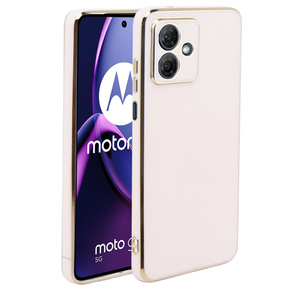 Калъф за Motorola Moto G54 5G, Glamour CamShield, розов rose gold