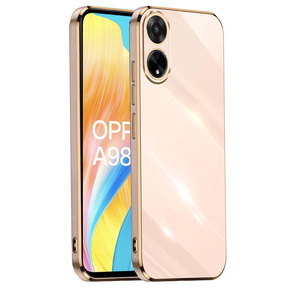 Калъф за Oppo A98 5G, Glamour CamShield, розов rose gold