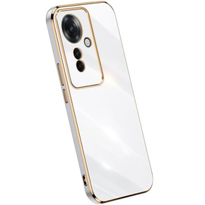 Калъф за Oppo Reno 11F 5G, Glamour CamShield, бял