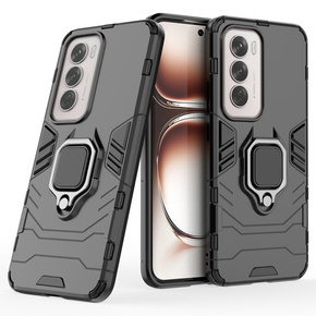 Калъф за Oppo Reno 12, Military kickstand, черен