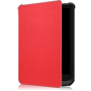 Калъф за PocketBook Touch Lux 4 5 606 616 627 628 632 633, Smartcase, червен