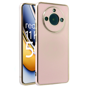 Калъф за Realme 11 Pro 5G / Pro+ 5G, Glamour CamShield, розов rose gold