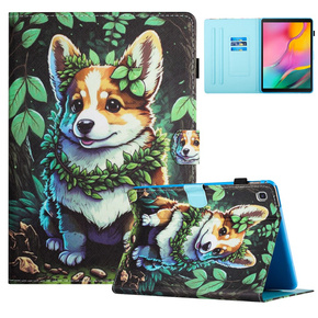 Калъф за Samsung Galaxy Tab A7 Lite, с капак, corgi dog