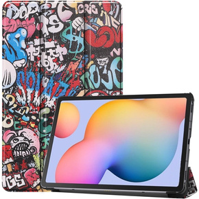 Калъф за Samsung Galaxy Tab S6 Lite, Smartcase, graffiti