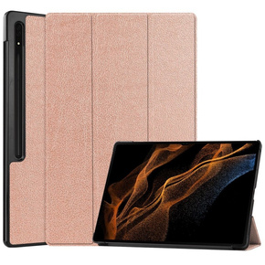 Калъф за Samsung Galaxy Tab S9 Ultra, Smartcase, розов rose gold