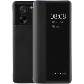 Калъф за Xiaomi 13T / 13T Pro, с капак за страничен изглед, черен