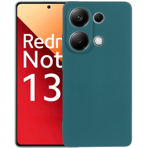 Калъф за Xiaomi Redmi Note 13 Pro 4G, Silicone Lite, тъмнозелен