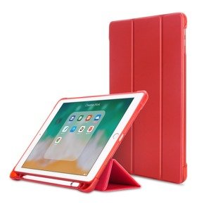 Калъф за iPad 9.7 2018 / 2017/ Air / Air 2, Smartcase с място за стилус, червен