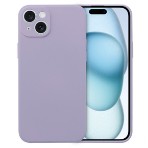 Калъф за iPhone 15 Plus, Silicone Lite, лилав