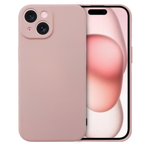 Калъф за iPhone 15, Silicone Lite, оранжев