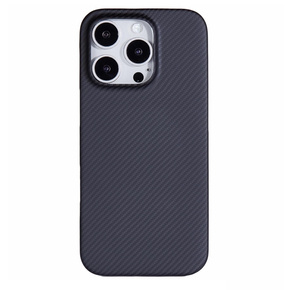 Калъф за iPhone 16 Pro, Aramid Fiber Cover, черен