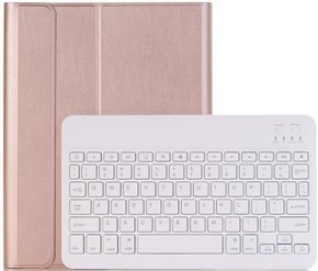 Калъф + клавиатура iPad 7/8/9 10.2 2019/2020/2021, розов rose gold