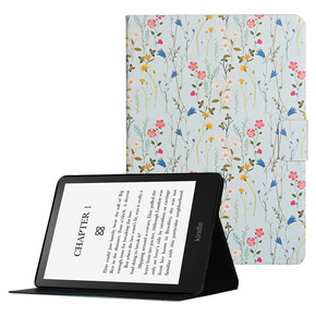 Калъф с капак за Amazon Kindle Paperwhite V / 5 2021, Colorful Flower